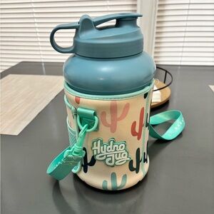 HydroJug Teal Bottle with Cactus Sleeve